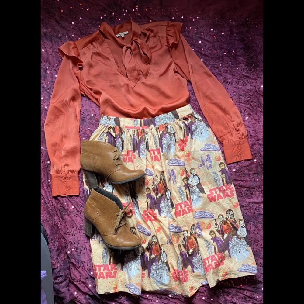 Hand Picked Star Wars Solo Outfit Bundle Lot Set Top Skirt Heels XS-S Vintage